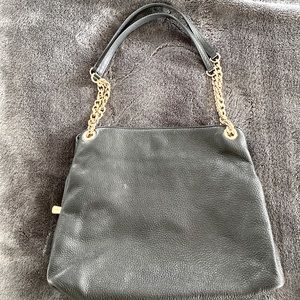 Michael Kors black leather purse